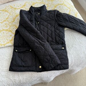 J Crew Quilted Black Jacket